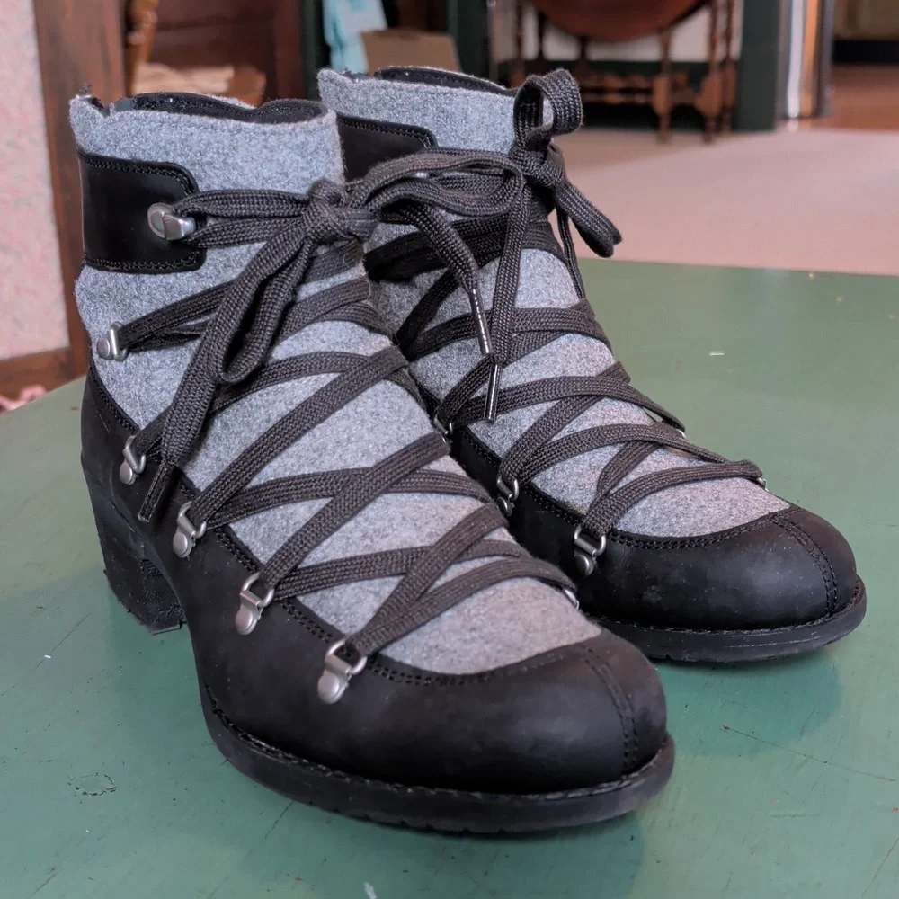 Merrill SHILOH II Warm Boot Winter Fashion Grey Black Leather